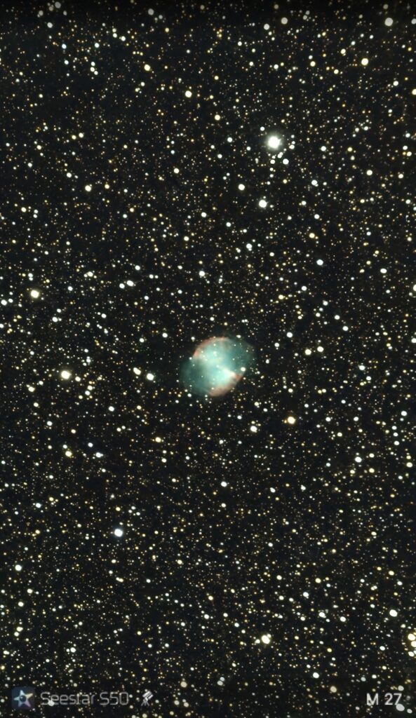 M27 The Dumb bell nebula SmartScopes.space